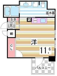 三ノ宮駅 徒歩5分 11階の物件間取画像